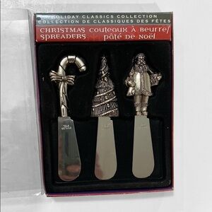Christmas Silver Spreaders Set 3
